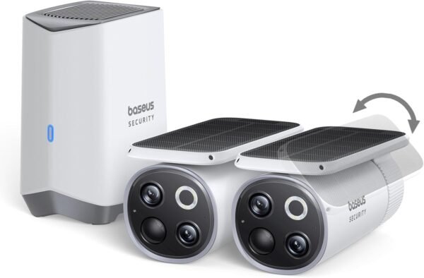 The Camera Wireless Outdoor with Auto Sunlight-Tracking