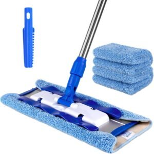 Microfiber Flat Mop with Washable Pads
