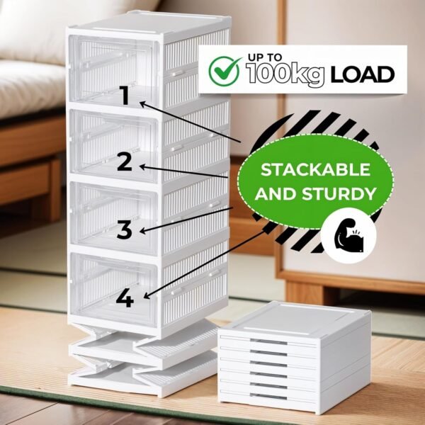 Clear Shoe Boxes Stackable